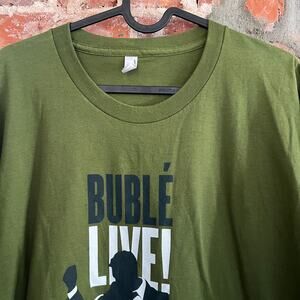 Michael Bublé 2010 Live & In Person Tour T-Shirt XL 24x31